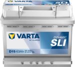 VARTA Silver Dynamic D15 Autobatterie 12V 63Ah – Zuverlässige Startleistung für VW, Audi & mehr