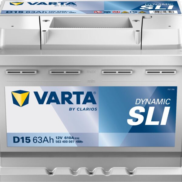 VARTA Silver Dynamic D15 Autobatterie 12V 63Ah – Zuverlässige Startleistung für VW, Audi & mehr
