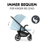 hauck Shop N Care Kinderbuggy Dusty Blue – Liegebuggy mit Snack Ablage bis 22 kg – Bild 6