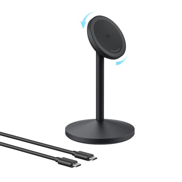 Anker MagGo Kabellose Ladestation 15W – Qi2 MagSafe Ständer für iPhone & AirPods