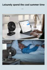 EasyAcc USB-Tischventilator mit 4000-mAh-Akku – 15 Std. Laufzeit & 4 Geschwindigkeiten – Bild 8