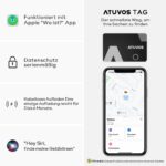 ATUVOS Air Tag Card Wallet Tracker 2er Pack – Ultradünn & Wiederaufladbar für Apple Find My – Bild 2