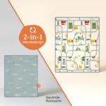 Laleni Krabbelmatte 120x150 cm – Wasserdichte Spielmatte Baby mit Wärmeschutz – Bild 7