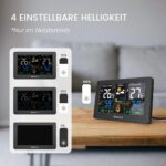 Newentor Funkwetterstation mit Aussensensor – Wettervorhersage & DCF Funkuhr – Bild 6