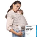 Boba Babytragetuch ab Geburt bis 15 kg – Ergonomische Babytrage aus Baumwollfrottee – Bild 3