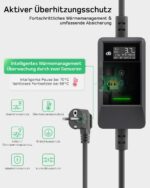 dé Typ 2 Ladekabel Schuko 3,7kW – 10m App-Steuerung 6-16A für E-Autos – Bild 4