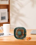 benpen USB Tischventilator mit 3 Geschwindigkeiten & 360° Kopf – Leiser Mini-Ventilator für Büro & Zuhause – Bild 2