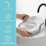 Maliton Toilettensitz für Kinder 1-8 Jahre mit 2-stufigem Tritthocker – Rutschfestes WC-Training – Bild 8