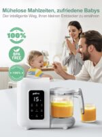 KOSTTE 6-in-1 Babynahrungszubereiter – Dampfgarer & Mixer mit automatischer Reinigung – Bild 9