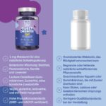 Melatonin Gummies 1 mg – Schlafunterstützung mit Baldrian & Passionsblume, 120 Tage – Bild 7