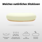 Daccormax Ergonomischer Bürostuhl mit Kopfstütze & Lendenwirbelstütze – Drehstuhl bis 135° für 150 kg – Bild 8