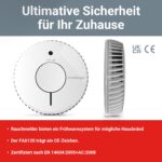 Fire Angel FA6120 Optischer Rauchmelder 2er-Pack – 10 Jahre Batterie für Zuhause – Bild 3