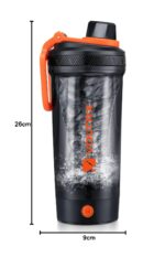 VOLTRX Gallium elektrische Shaker Flasche 600 ml – USB-C wiederaufladbar, BPA-frei – Bild 2