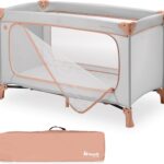 hauck Dream N Play Plus Reisebett mit XL Spielöffnung – 2in1 Kinderreisebett & Laufstall