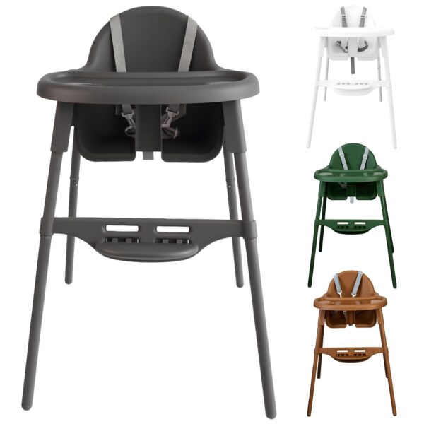 YALION Kinderhochstuhl 2-in-1 mit Tablett – Höhenverstellbar für Babys 6-36 Monate