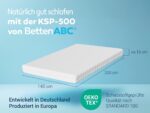Betten-ABC KSP-500 Kaltschaummatratze 140x200 cm (H3) – 7-Zonen Matratze mit Oeko-TEX Zertifikat – Bild 2