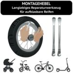 10 Zoll Reifen & Schlauch Set mit Winkelventil – Ersatzteile für Kinderwagen & E-Scooter – Bild 5