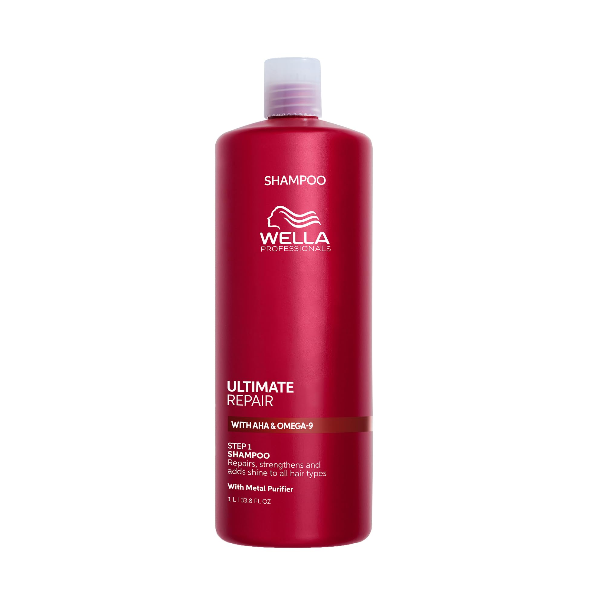 61vL1XrE0XL._SY2000_.jpg Wella Professionals Ultimate Repair Shampoo mit AHA & Omega 9 – Tiefenreinigung & Reparatur für geschädigtes Haar – Bild 1