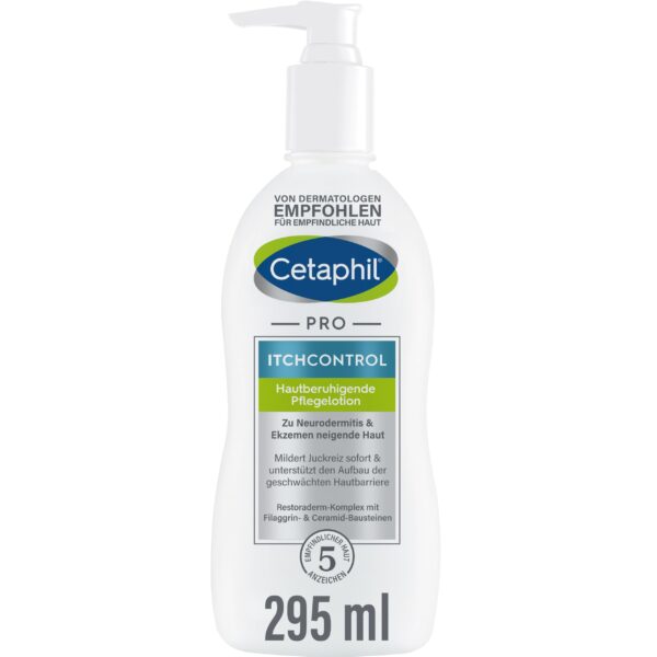 Cetaphil PRO ItchControl Hautberuhigende Pflegelotion 295 ml – Juckreizlinderung bei Neurodermitis