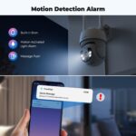 Codnida 2K WLAN Überwachungskamera Aussen – 360° PTZ mit Farblichtsicht & Auto-Tracking – Bild 3