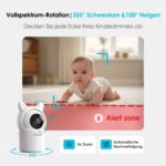 ieGeek Babyphone 1080P mit 5" Display, App & PTZ 355° – Videobabyfon mit Nachtsicht – Bild 4