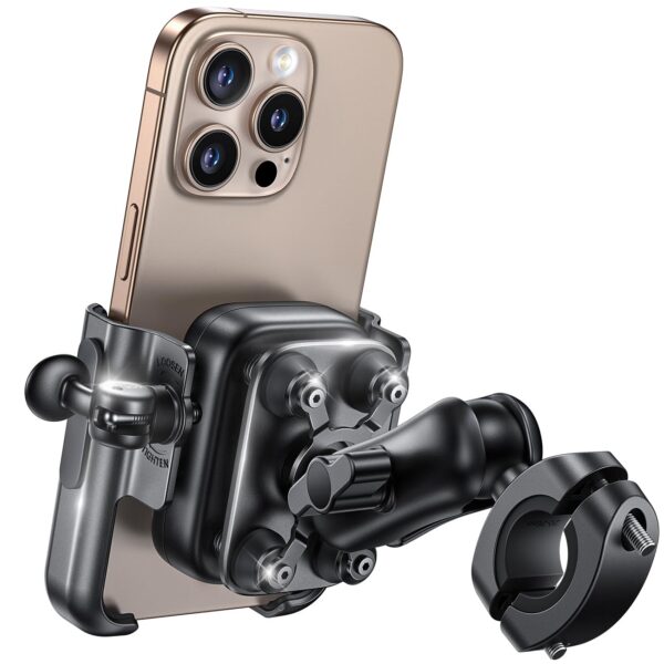 Lamicall Motorrad & Fahrrad Handyhalterung – Vibrationsgedämpft mit Verlängerungsarm für iPhone & Smartphones