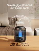 DREO Kaltnebel-Luftbefeuchter 3L – 30h Laufzeit mit Ultraschall für Schlafzimmer – Bild 7