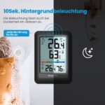 Newentor Funk-Wetterstation mit Aussensensor – Thermometer & Hygrometer für Innen & Aussen – Bild 5