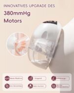 Lulia Elektrische Doppel-Milchpumpe Handsfree – 4 Modi, 9 Stufen, 2er Set – Bild 3