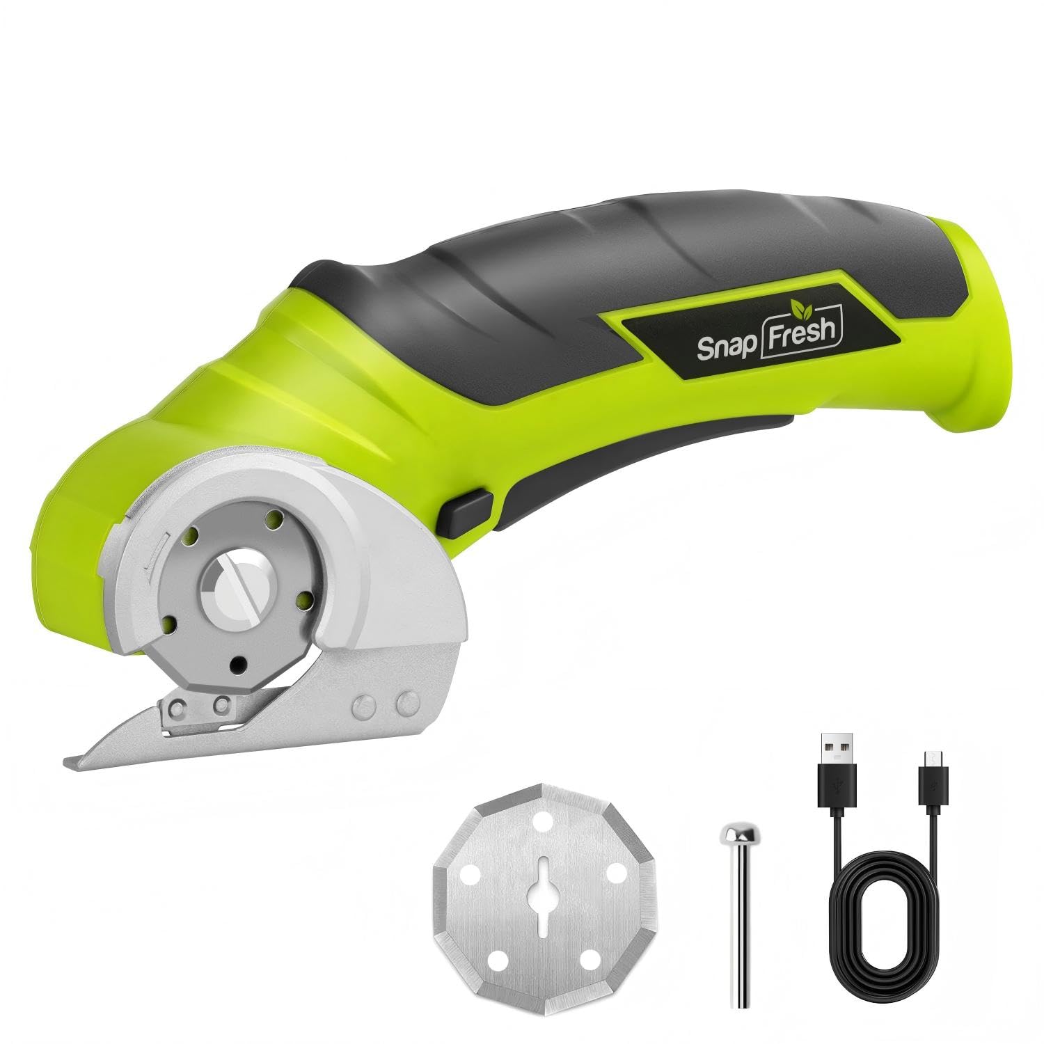 61w0J5ksmL._SY1500_.jpg SnapFresh Elektrischer Kartonschneider 4V kabellos – Selbstschärfende Rundklingen für Karton & Pappe – Bild 1