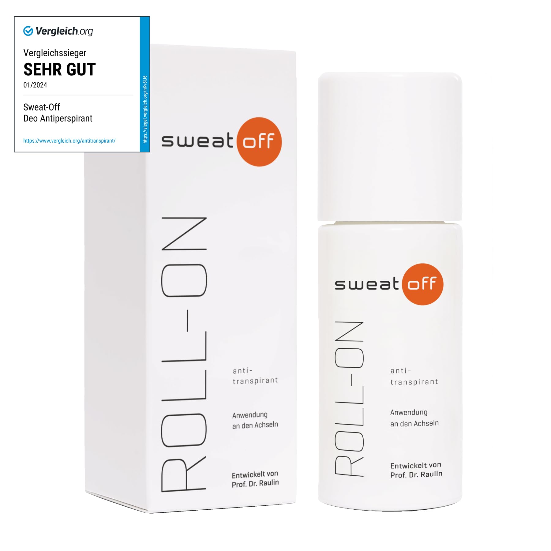 61w3qZmwORL._SY1800_.jpg 50 ml SWEAT-OFF Antitranspirant Roll-On gegen starkes Schwitzen – Extra starker Schutz für Damen & Herren – Bild 1