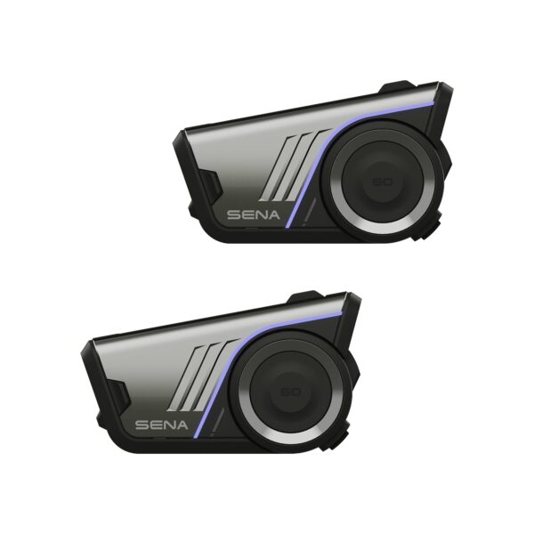 Sena 60S Motorrad-Kommunikationssystem Mesh 3.0 – Bluetooth Intercom Doppelpack