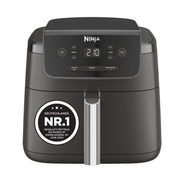 Ninja Heissluftfritteuse 4,7L AF110EU – 3in1 Frittieren, Aufwärmen & Dörren für 1–2 Personen