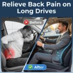 FOUNDCOOL Ergonomisches Lendenstützkissen aus Memory-Schaum – Rückenstütze für Autositze – Bild 6