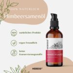 100 ml Himbeersamenöl Kaltgepresst – Anti-Aging Gesichtsöl mit Vitamin A & E für reife Haut – Bild 2