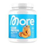 MORE Clear Protein Peach Passionfruit Ice Tea 600g – Whey Isolat Drink Made in Germany
