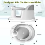 JOY ANAN Babybadesitz für 6-24 Monate – Sicherer Badewannensitz mit 360° Schutz – Bild 3