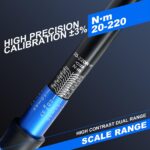 INGJER Drehmomentschlüssel 1/2 Zoll 20-220 Nm – TÜV GS geprüft, 6-teilig mit Adapter – Bild 4