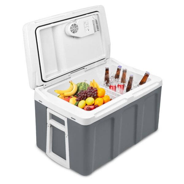 UISEBRT 48L Thermo-Elektrische Kühlbox mit Rollen – 12V/220V für Auto, Boot & Camping