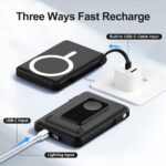 Vexnara MagSafe Power Bank 10000mAh – kabelloses Schnellladen für iPhone & Apple Watch – Bild 8