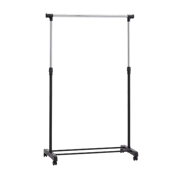 Amazon Basics Kleiderstange mit Rollen – Höhenverstellbar 134–161 cm