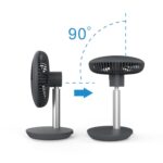 Zilan Kabellos Tischventilator mit 4000 mAh Akku – 15h Laufzeit & 90° neigbar – Bild 9