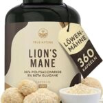 Lions Mane 360 Kapseln – 2000mg Hericium Erinaceus täglich – 30:1 Extrakt