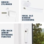 ABUS Abschliessbare Fenstergriffe FG200 3er Set – Kindersicherung & Einbruchschutz – Bild 3
