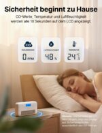 X-Sense WLAN-Kohlenmonoxid Melder XC0M-iR – CO-Detektor mit Sprachalarm & App-Fernzugriff – Bild 4