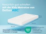 Betten-ABC Kindermatratze 90x200 cm – Kaltschaum mit Oeko-TEX & waschbarem Bezug – Bild 2