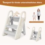 Onasti Tritthocker für Kinder – Höhenverstellbar & Faltbar mit Wasserhahn-Verlängerung – Bild 5