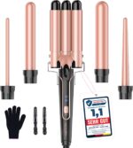BESTOPE PRO 5-in-1 Lockenstab Set – Keramik-Ionenfässer für alle Haartypen