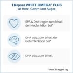 White Omega PLUS Omega-3 Kapseln – 800 mg EPA & DHA täglich – Herz-, Gehirn- & Augenfunktion – Bild 2