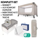 hauck Dream N Play Reisebett Set mit Alvi Matratze & Moskitonetz – Faltbares Babybett für unterwegs – Bild 4